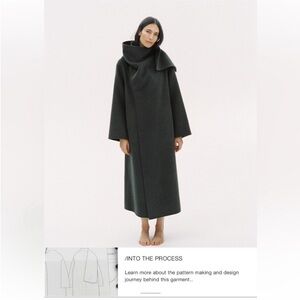 Zara Wool Blend Scarf Coat